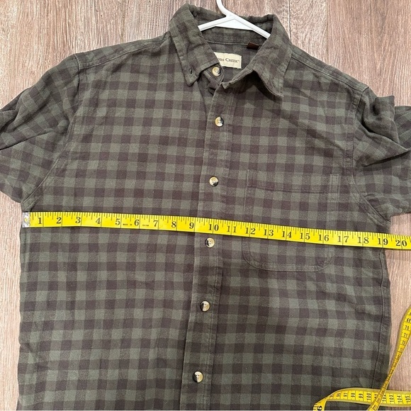 Hobbs Creek | Mens green and gray plaid flannel size small - Picture 6 of 6